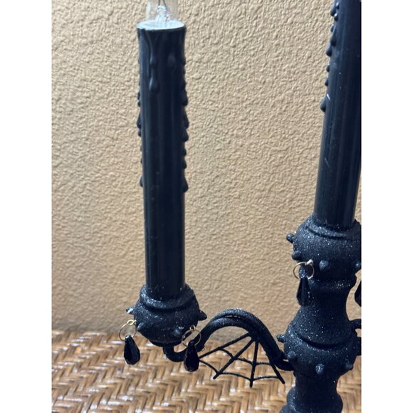 Halloween Celebrate It Candelabra Lamp With LED Flickering Candle - Picture 3 of 14